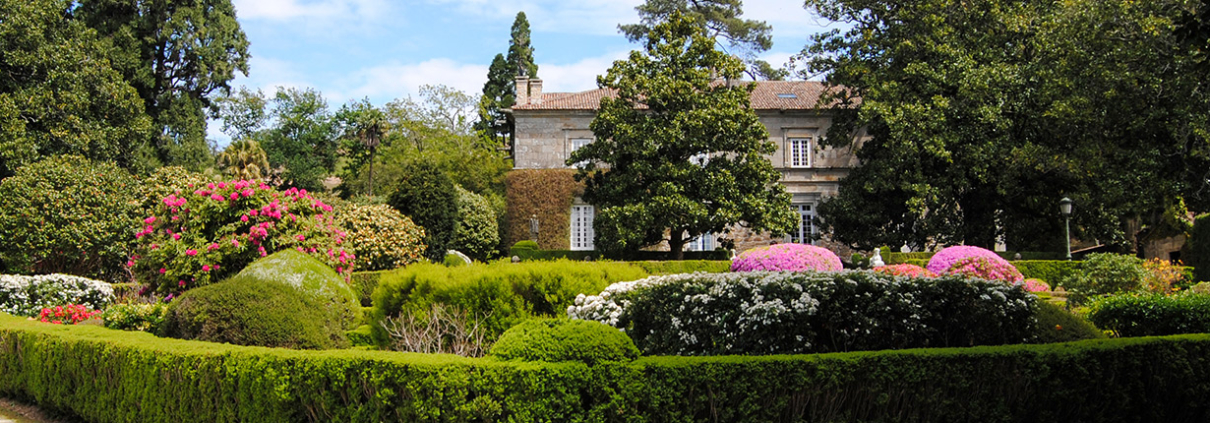 Jardín francés del Pazo de Rubianes