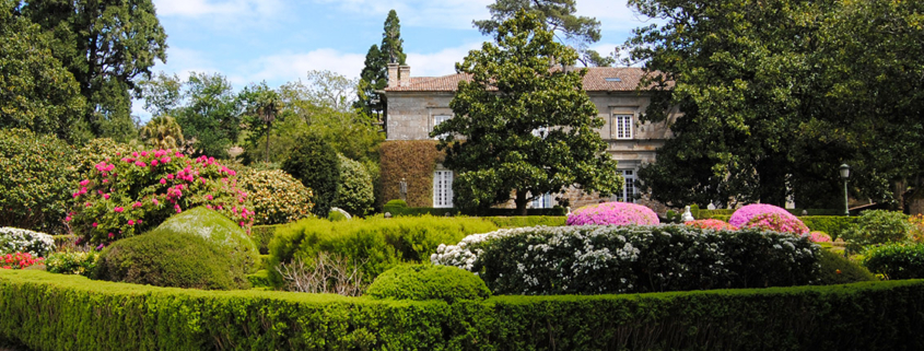 Jardín francés del Pazo de Rubianes